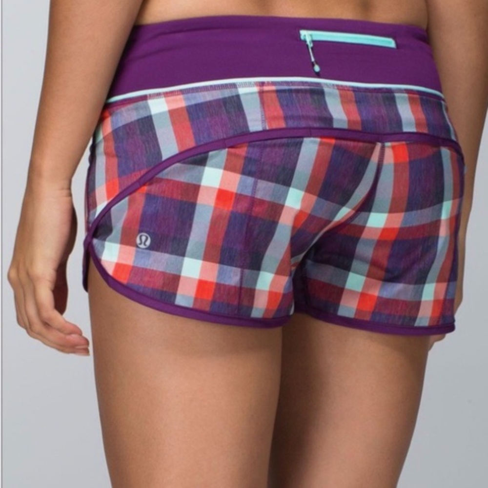 Lululemon Speed Shorts Plaid